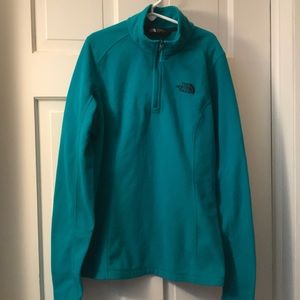 North Face 1/2 zip fleece, women’s XS, green